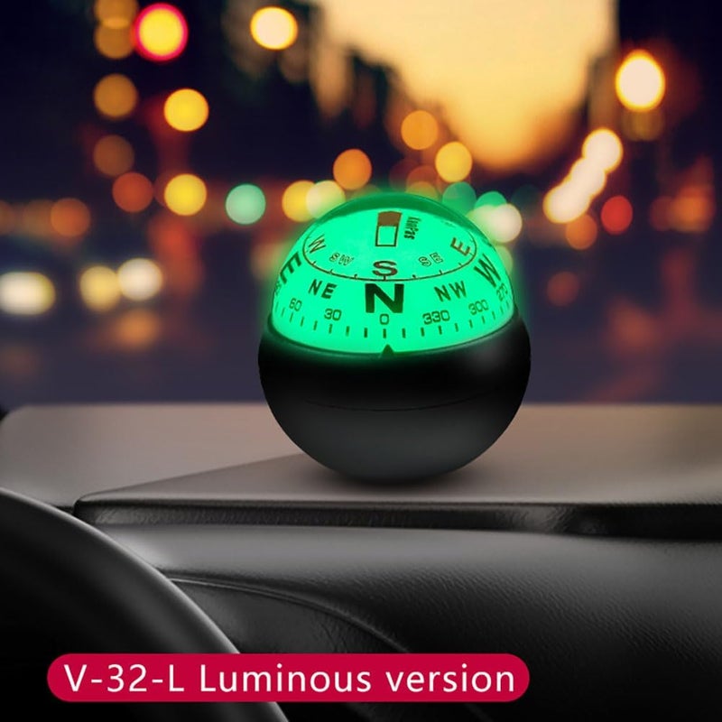 KanPas Dashboard Compass Ball with Double Dials for Cars Boats - Image 3